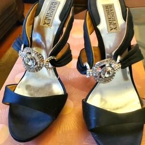 Black Open Toe Hills Worned 2x